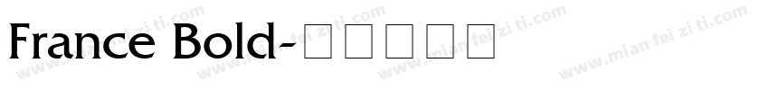 France Bold字体转换